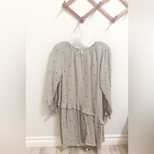 Rylee + Cru XS greyish-green dress